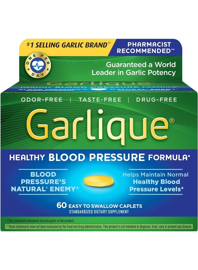 Garlique Healthy Blood Pressure Formula 60 ct (Pack of 1) - Image 1